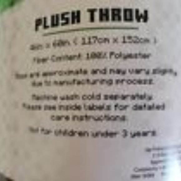 NEW MINECRAFT SOFT PLUSH THROW BLANKET 46 X 60 IN NWT - Picture 4 of 4